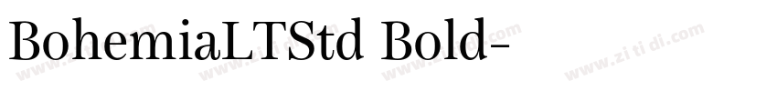 BohemiaLTStd Bold字体转换